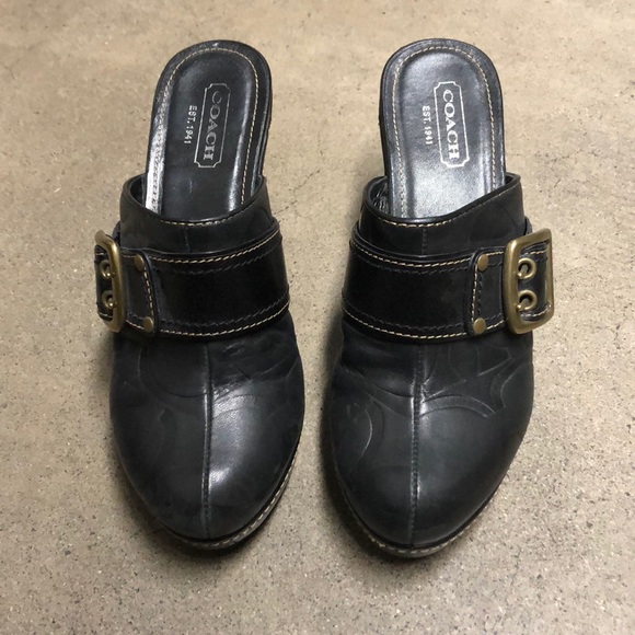 Coach High Heeled Candace Clogs - Picture 2 of 4